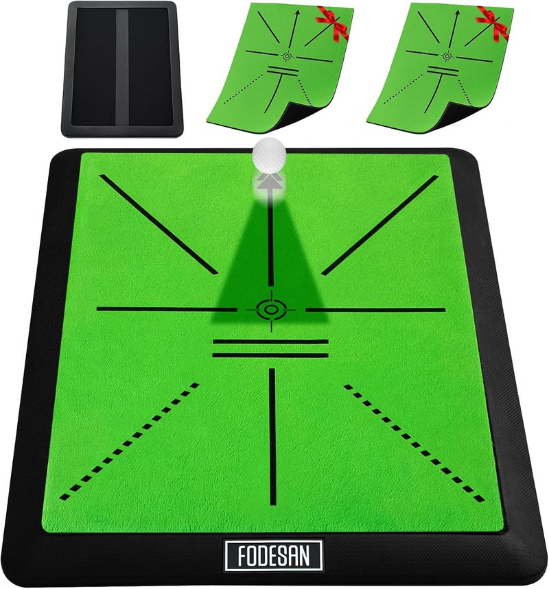 FODESAN Golf Hitting Mat – Practice Mat with Swing Path Feedback & Impact Detection – Indoor/Outdoor Use – Golf Swing Trainer for Home Training – Gift for Golfers, Beginners & Pros - Image 1